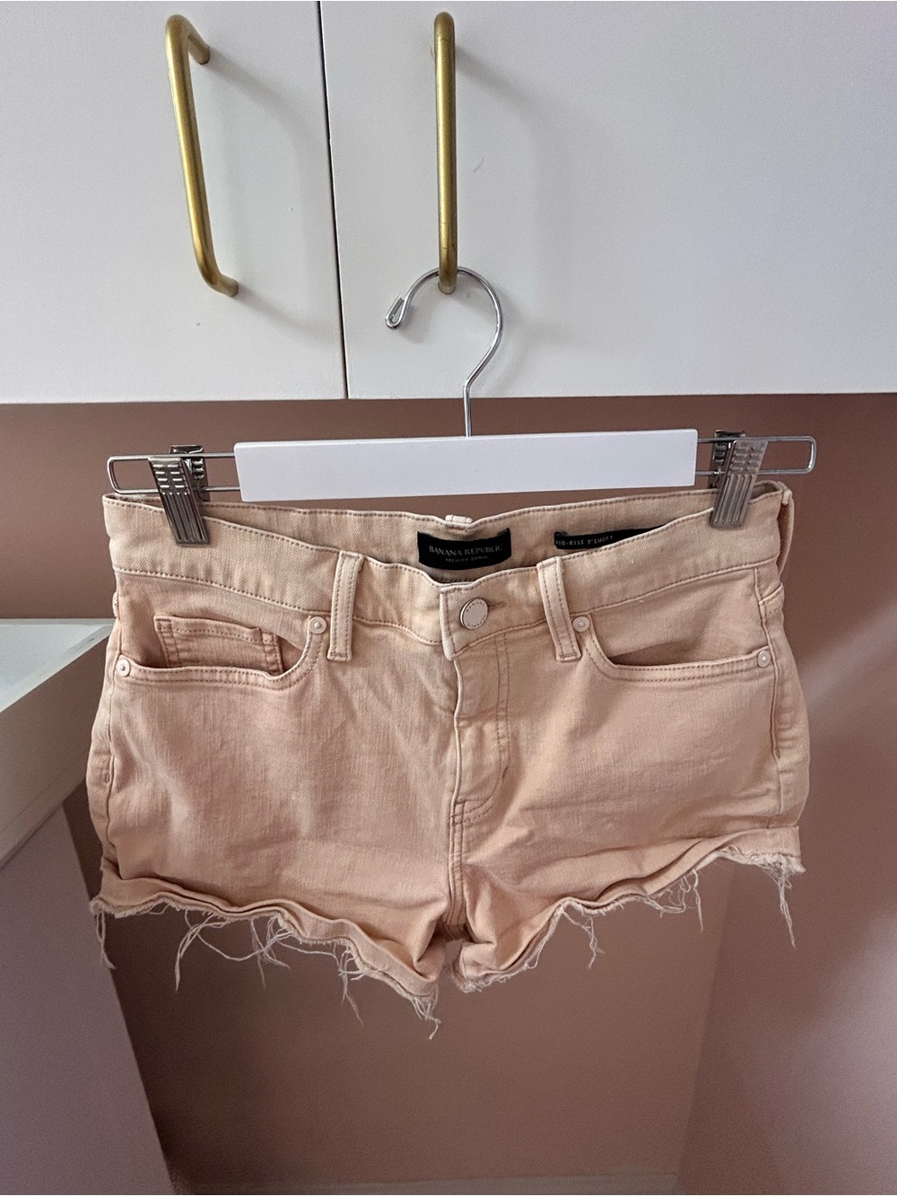 Banana Republic Women’s pale Pink Denim Cutoff Shorts